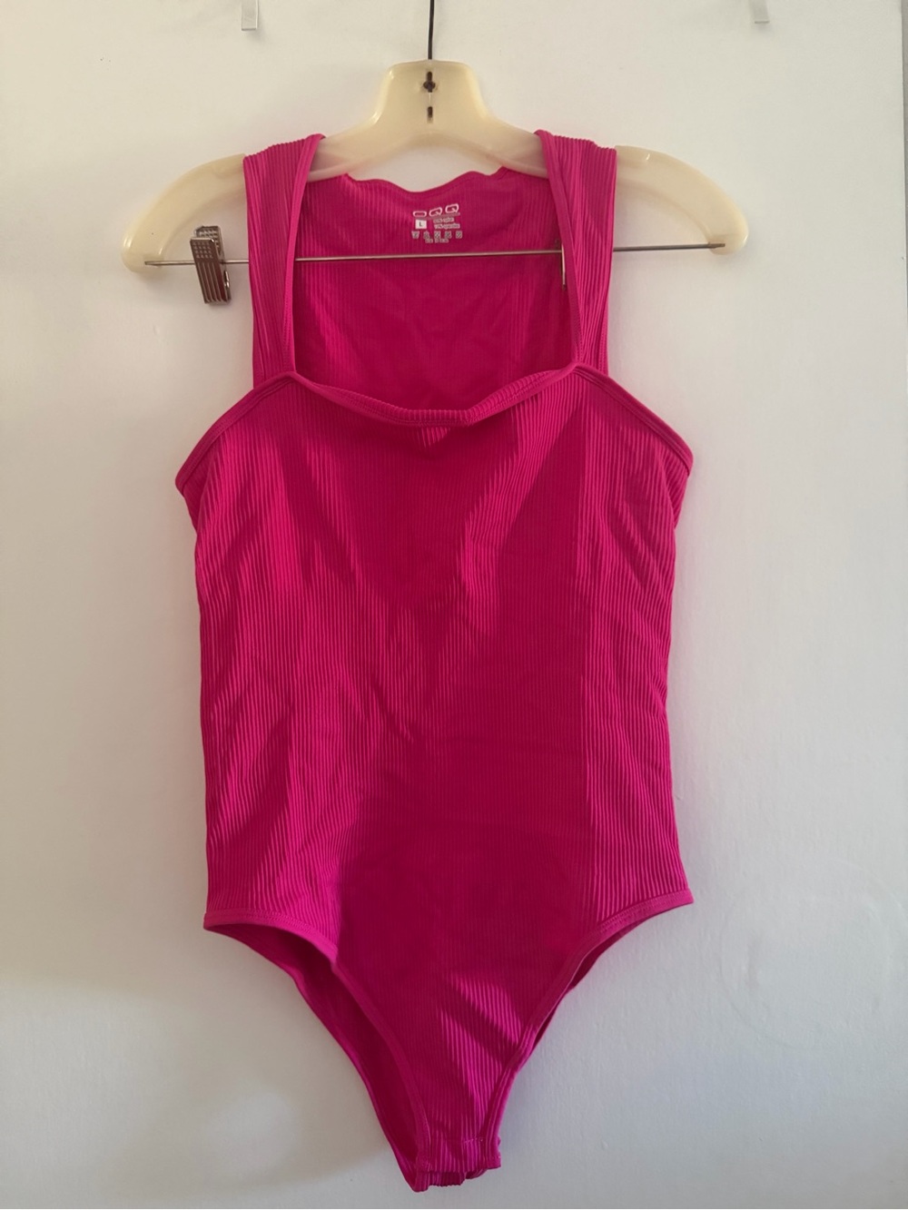 Pink Ribbed Body Suit